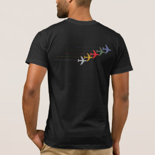 farbige Reiseflugzeuge T-Shirt