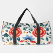 Farbige Reisetasche mit kräftigem Rot Duffle Bag (Rückseite)