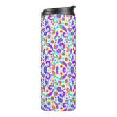 Farbige Reisetasche mit lebendigen Thermosbecher (Nach links gedreht)