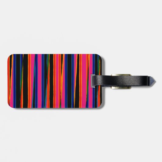 Farbige Reißspulengepäckträger Gepäckanhänger (Rückseite horizontal)