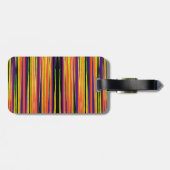 Farbige Reißspulengepäckträger Gepäckanhänger (Rückseite horizontal)