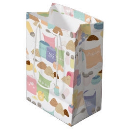 Farbige Retro-Backhilfsmittel Mittlere Geschenktüte