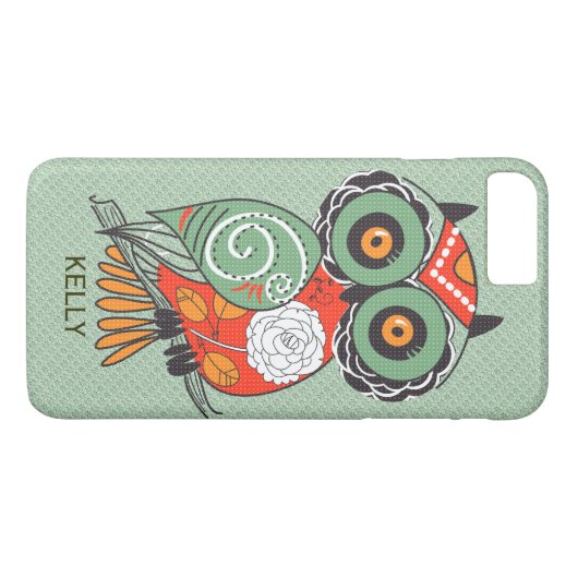 Farbige Retro-Blume Case-Mate iPhone Hülle (Rückseite (Horizontal))