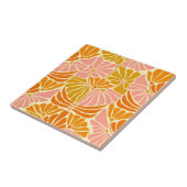 Farbige Retro-Blume Fliese (Seite)