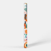 Farbige Retro-Blume Muster 3a Samsung Galaxy Hülle (Rechte Seite)