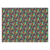 Farbige Retro-Blume Muster Imitate Glasperlen Tischdecke (Vorderseite (Horizontal))