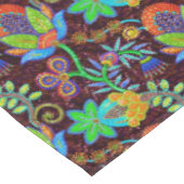 Farbige Retro-Blume Muster Imitate Glasperlen Tischdecke (Schrägansicht)