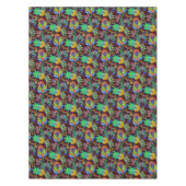 Farbige Retro-Blume Muster Imitate Glasperlen Tischdecke (Vorderseite)