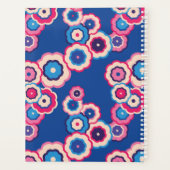 Farbige Retro-Blume Power Muster Planer (Rückseite)