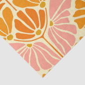 Farbige Retro-Blume Seidenpapier (Detail)