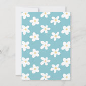 Farbige Retro-Blumen-Geburtstagsfeier Einladung (Rückseite)