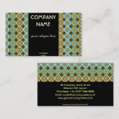 Farbige Retro-Circles-Visitenkarte Visitenkarte (Vorne/Hinten)