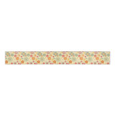 Farbige Retro Daisy Blume Design-Muster Ribbon Ripsband (Vorderseite)