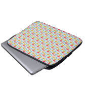 Farbige Retro-Daisy-Blumenmuster-Whimsical Laptopschutzhülle (Vorne Knopf)