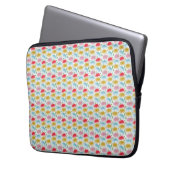 Farbige Retro-Daisy-Blumenmuster-Whimsical Laptopschutzhülle (Vorderseite Links)