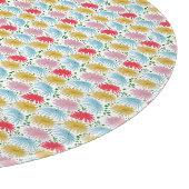 Farbige Retro-Daisy-Blumenmuster-Whimsical  Schneidebrett (Ecke)