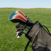 Farbige Retro-Dekoration mit Doppelbogen Golf Headcover (In SItu)