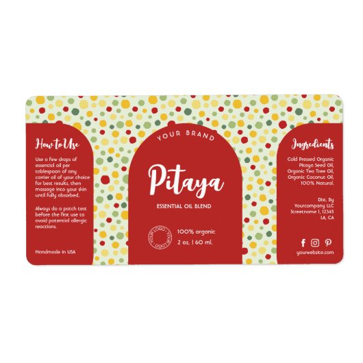 Farbige Retro Dosen Kosmetisches Tropferglas Flasc (Vorne)