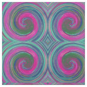 Farbige Retro-Drehung Abstrakt Art #12 Stoff (Muster)