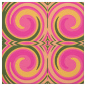 Farbige Retro-Drehung Abstrakt Art #14 Stoff (Muster)