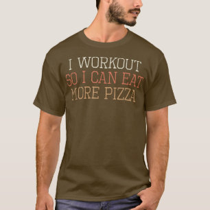 Farbige Retro Funny Ich trainiere, um mehr Pi esse T-Shirt