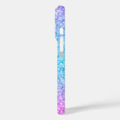 Farbige Retro-Glitzer und Glitzern Case-Mate iPhone Hülle (Rückseite / Links)