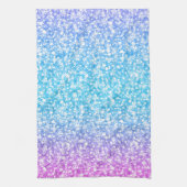 Farbige Retro-Glitzer und Glitzern Geschirrtuch (Vertikal)