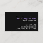 Farbige Retro-Glitzer- und Glitzern-Muster Visitenkarte (Rückseite)