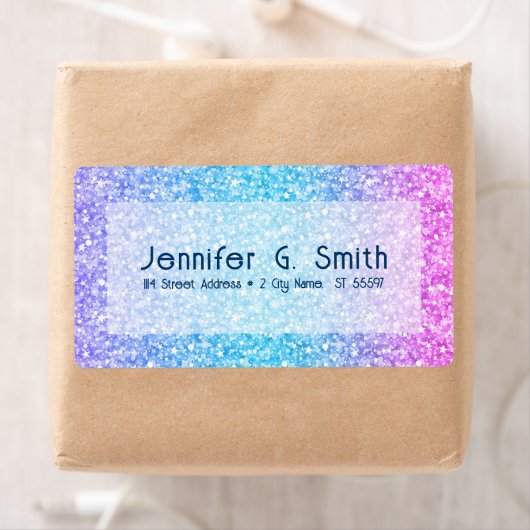 Farbige Retro-Glitzer und Glitzern ombre (Insitu)