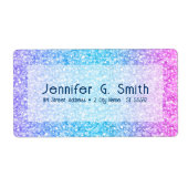 Farbige Retro-Glitzer und Glitzern ombre (Vorne)