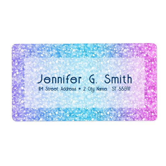 Farbige Retro-Glitzer und Glitzern ombre (Vorne)