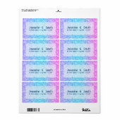 Farbige Retro-Glitzer und Glitzern ombre (Vorne)