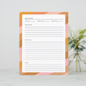 Farbige Retro-Größe der Minimalistischen Rezeptors (Stehend Vorderseite)