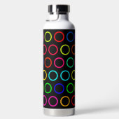 Farbige Retro-Kreise Trinkflasche (Rechts)