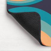 Farbige Retro-Kreismuster Mousepad (Ecke)