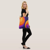 Farbige Retro-Kreismuster Tasche (Am Model)