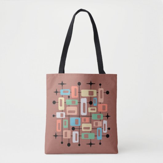 Farbige Retro-Mitte-des-20.-Jahrhunderts-Moderne-A Tasche (Vorderseite)