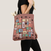 Farbige Retro-Mitte-des-20.-Jahrhunderts-Moderne-A Tasche (Von Nahem)