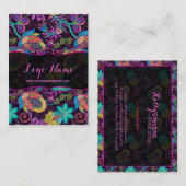 Farbige Retro-Muster Imitate Beads Visitenkarte (Vorne/Hinten)