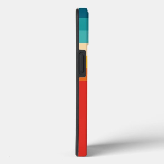 Farbige Retro-Streifen -    70er-80er-Design  Case-Mate iPhone Hülle (Rückseite / Rechts)