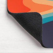 Farbige Retro-Strudel-Design Mousepad (Ecke)