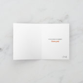 Farbige Retro-Typografie auf dunkelgrau Karte (Innenseite)