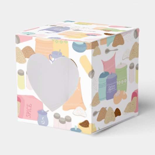 Farbige Retro-Zucker- und Gewürzbehälter Geschenkschachtel (Vorderseite)