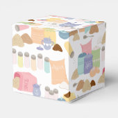 Farbige Retro-Zucker- und Gewürzbehälter Geschenkschachtel (Rückseite)