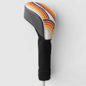 Farbige Retrobögen und -linien Golf Headcover (angewinkelt)