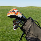 Farbige Retrobögen und -linien Golf Headcover (In SItu)