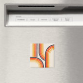 Farbige Retrobögen und -linien Magnet (In Situ (Geschirrspüler))