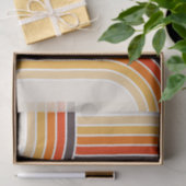 Farbige Retrobögen und -linien Seidenpapier (Geschenk)
