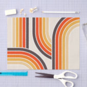 Farbige Retrobögen und -linien Seidenpapier (Handwerk)