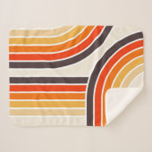 Farbige Retrobögen und -linien Sherpadecke (Vorderseite (Horizontal))